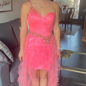 Cassandra Stone High-Low Prom Dress
